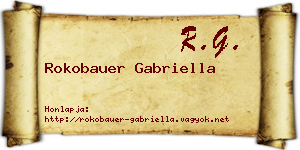 Rokobauer Gabriella névjegykártya