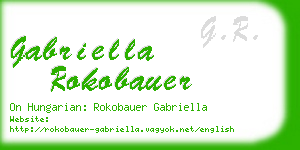 gabriella rokobauer business card